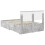 Berkfield Bed Frame Concrete Grey 135 x 190 cm Engineered Wood 6