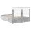 Berkfield Bed Frame Concrete Grey 150 x 200 cm Engineered Wood 6
