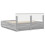 Berkfield Bed Frame Grey Sonoma 200 x 200 cm Engineered Wood 6