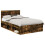 Berkfield Bed Frame Smoked Oak 120 x 190 cm Solid Pine Wood 2