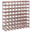 Berkfield Wine Rack for 72 Bottles Brown Solid Wood Pine 2