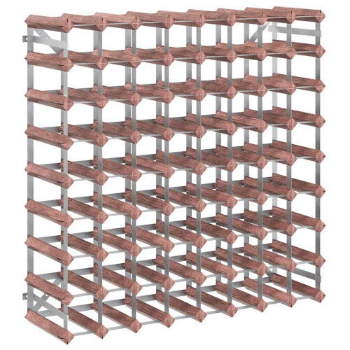 Berkfield Wine Rack for 72 Bottles Brown Solid Wood Pine 1