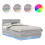Berkfield Bed Frame Grey Sonoma 135 x 190 cm Engineered Wood 2