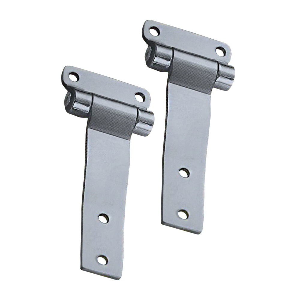 2 Pcs 304 Stainless Steel T Type Door Hinges, CorrosionâResistant Heavy Duty Hinges For Industrial Equipment And Car Compartments 9351714800273