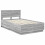 Berkfield Bed Frame Grey Sonoma 135 x 190 cm Engineered Wood 5