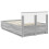 Berkfield Bed Frame Grey Sonoma 135 x 190 cm Engineered Wood 6