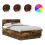 Berkfield Bed Frame Smoked Oak 135 x 190 cm Engineered Wood 2
