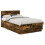 Berkfield Bed Frame Smoked Oak 135 x 190 cm Engineered Wood 3