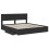Berkfield Storage Bed with Headboard Black 200 x 200 cm Engineered Wood 5