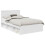 Berkfield Bed Frame with Headboard White 120 x 190 cm Solid Pine Wood 2