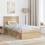 Berkfield Bed Frame with Headboard Sonoma 90 x 190 cm Solid Pine Wood 3
