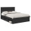 Berkfield Bed Frame with Headboard Black 150 x 200 cm Solid Pine Wood 2
