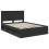 Berkfield Bed Frame with Headboard Black 150 x 200 cm Solid Pine Wood 4