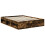 Berkfield Bed Frame with Storage Smoked Oak 150 x 200 cm Solid Pine Wood 5