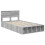 Berkfield Bed Frame with Shelf Grey Sonoma 120 x 190 cm Engineered Wood 4