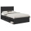 Berkfield Bed Frame with Headboard Black 135 x 190 cm Solid Pine Wood 2