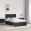 Berkfield Bed Frame with Headboard Black 135 x 190 cm Solid Pine Wood 3