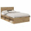 Berkfield Bed Frame Artisian Oak 120 x 190 cm Solid Pine Wood 2