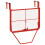 Berkfield Balcony Table Red 60x40 cm Steel 5