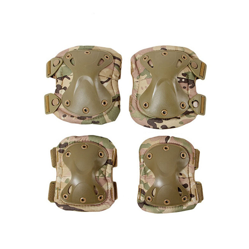 Knee And Elbow Pads For Adults, ImpactâResistant Hard Shell Protective Gear Set With ShockâAbsorbing Eva Foam And Adjustable Straps (Style 4) 9351714800938