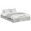 Berkfield Ottoman Bed Frame Concrete Grey 140 x 200 cm Engineered Wood 2