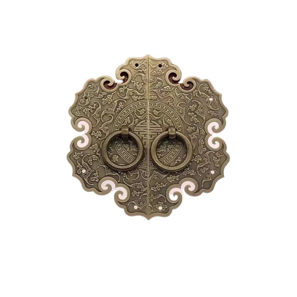 Vintage Brass Cabinet Handle 180Mm Bronze Door Knocker, Solid Brass Durable Retro Furniture Pull 9351714800846