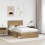 Berkfield Bed Frame Artisian Oak 120 x 200 cm Solid Pine Wood 3