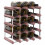Berkfield Wine Rack for 20 Bottles Brown Solid Wood Pine 4