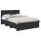 Berkfield Bed Frame with Headboard Black 140 x 200 cm Engineered Wood 2