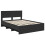 Berkfield Bed Frame with Headboard Black 140 x 200 cm Engineered Wood 4