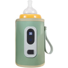 Baby Bottle Warmer with Fast Warming and 5Speed Temperature Control, USB Breastmilk Heater for Travel Car Green