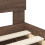 Berkfield Bed Frame with Headboard Brown Oak 120 x 190 cm Solid Pine Wood 6