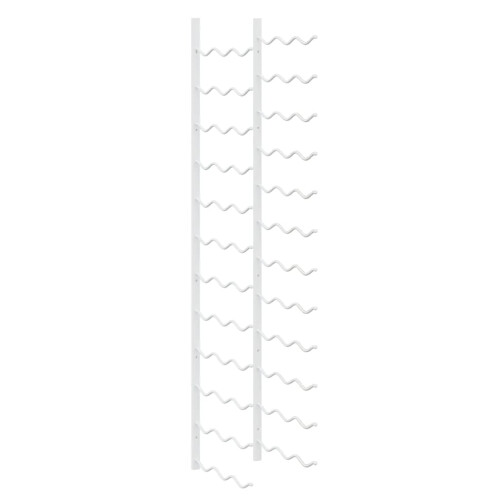 Berkfield Wall Mounted Wine Rack for 36 Bottles White Iron 1