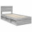 Berkfield Bed Frame Grey Sonoma 90 x 190 cm Solid Pine Wood 4