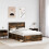 Berkfield Bed Frame Smoked Oak 120 x 200 cm Solid Pine Wood 3