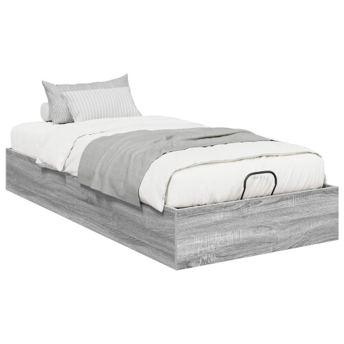 Berkfield Ottoman Bed Frame Grey Sonoma 80.5 x 200 cm Engineered Wood 1