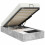 Berkfield Ottoman Bed Frame Concrete Grey 90 x 200 cm Engineered Wood 3