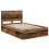 Berkfield Bed Frame with Headboard Old Wood 120 x 190 cm Solid Pine Wood 4