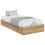 Berkfield Ottoman Bed Frame Artisan Oak 80.5 x 200 cm Engineered Wood 2
