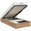 Berkfield Ottoman Bed Frame Artisan Oak 80.5 x 200 cm Engineered Wood 3