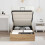 Berkfield Ottoman Bed Frame Artisan Oak 80.5 x 200 cm Engineered Wood 4