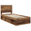 Berkfield Bed Frame with Headboard Old Wood 75 x 190 cm Solid Pine Wood 4