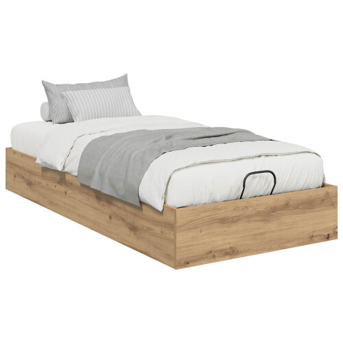 Berkfield Ottoman Bed Frame Artisan Oak 90 x 200 cm Engineered Wood 1