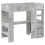 Berkfield Loft Bed Frame with Desk Concrete Grey 100 x 200 cm 4