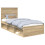 Berkfield Bed Frame with Headboard Sonoma 90 x 190 cm Solid Pine Wood 2
