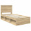 Berkfield Bed Frame with Headboard Sonoma 90 x 190 cm Solid Pine Wood 4