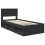 Berkfield Bed Frame with Headboard Black 90 x 190 cm Solid Pine Wood 4