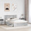 Berkfield Storage Bed Concrete Grey 150 x 200 cm Engineered Wood 3