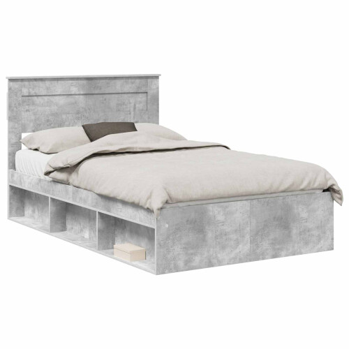 Berkfield Bed Frame with Headboard Concerte 120 x 190 cm Solid Pine Wood 1