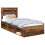 Berkfield Bed Frame with Headboard Old Wood 75 x 190 cm Solid Pine Wood 2